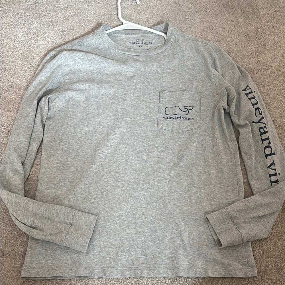 Vineyard Vines Heather Gray Long Sleeve Tee size xs